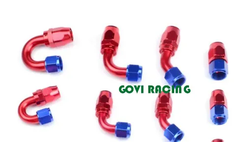 An10 An12 180 度アルミニウムスイベルチューブエンド